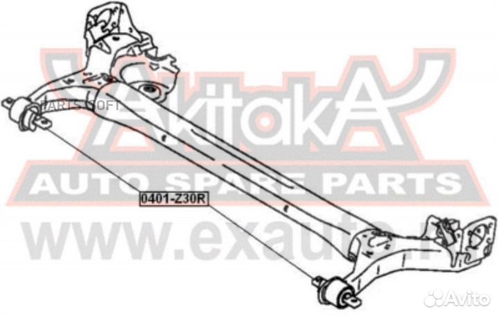 Asva 0401Z30R сайлентблок задней балки