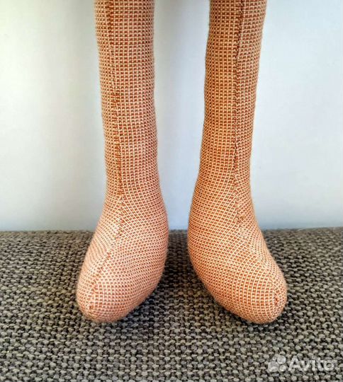 Зайка в сарафане интерьерная кукла тильда