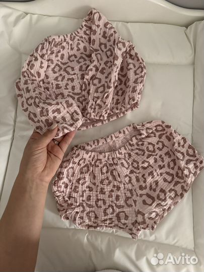 Муслиновый костюм летний 86