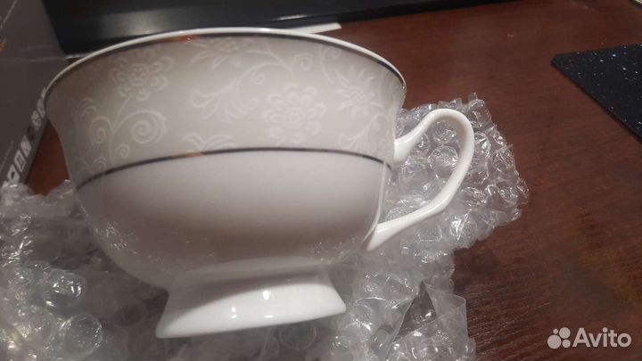 Чашка с блюдцем фарфор