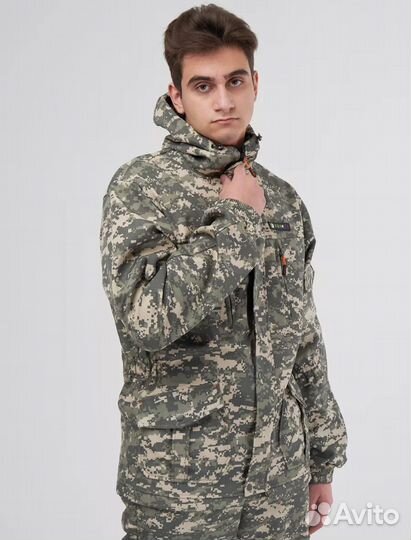 Костюм горка камуфляж на флисе новый