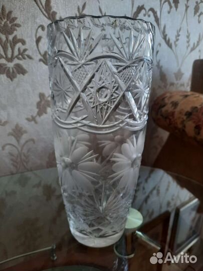 Ваза хрустальная большая СССР