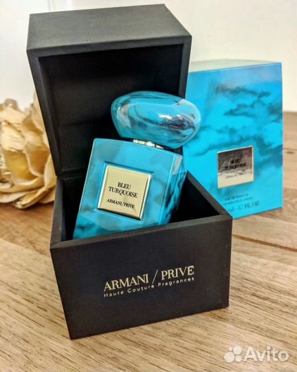 Armani prive bleu turquoise