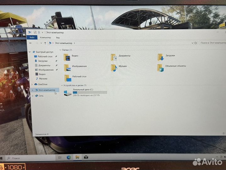 Игровой ноутбук Acer i5/8GB/SSD/256GB/2видеокарты