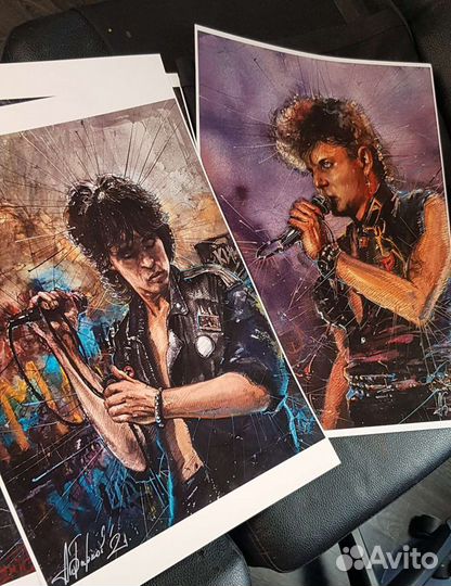 Хой Цой Летов постеры авторские