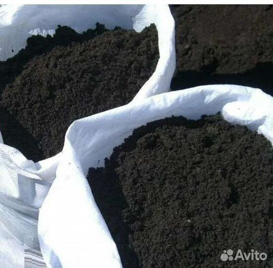 Земля чернозем в мешках
