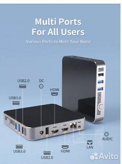 Mini PC 6 озу, 64 ssd на windows