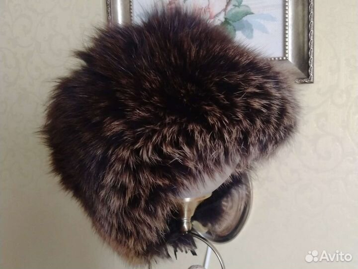 Шапка женская зимняя трикотаж плюс мех