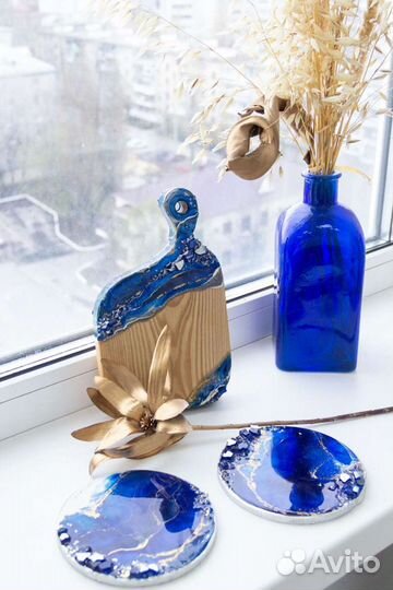 Доска разделочная из эпоксидной смолы