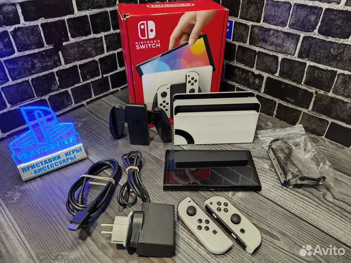 Nintendo switch oled прошитая чип kefir 64+512gb