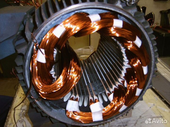 Ремонт электродвигателей, катушек, замена подшипн