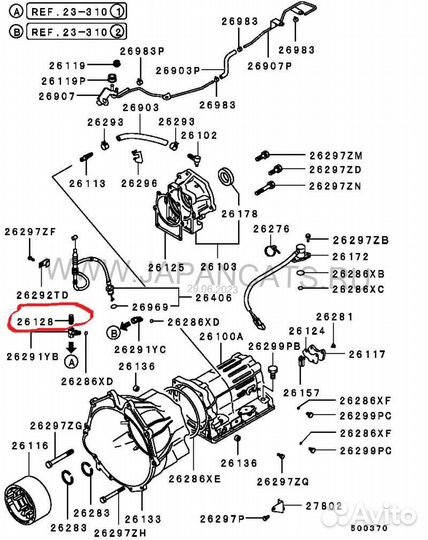 Датчик температуры АКПП Mitsubishi Pajero.L200