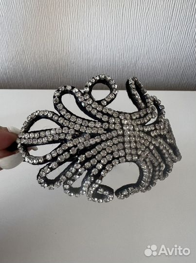 Ободок для волос со стразами