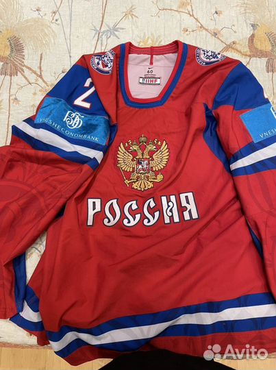 Хоккейный свитер Никиты Зайцева сборная Росссии