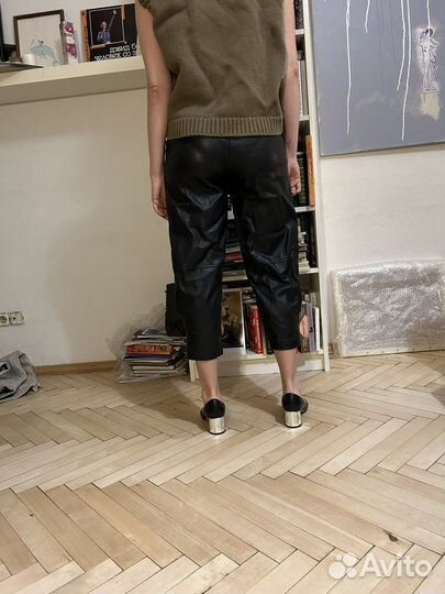 Брюки кожаные