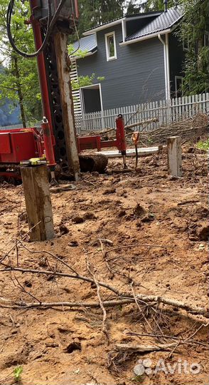 Железобетонные сваи под ключ установка