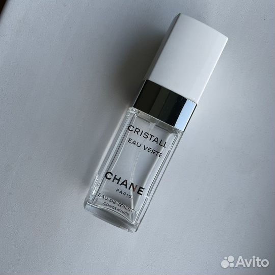 Пустой флакон chanel cristalle eau verte