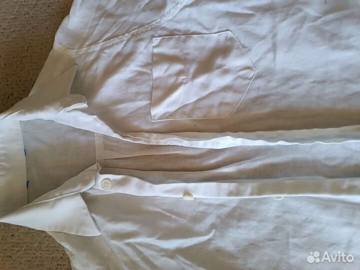 Рубашка лен детская