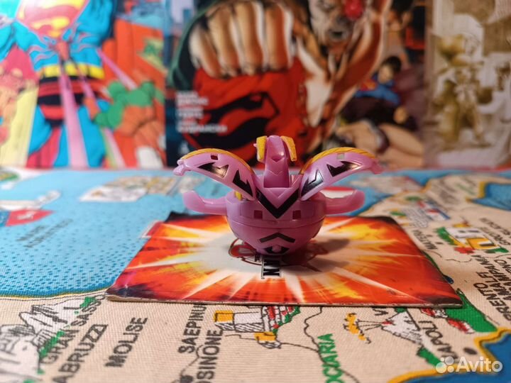 Bakugan Персиваль даркус. Розовый. Оригинал