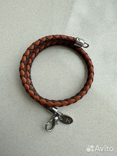 Двуцветный кожаный браслет Tod’s оригинал