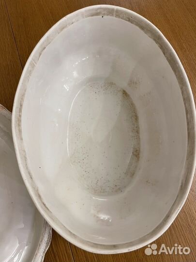 Антикварная супница без ручек. 1920-30 гг