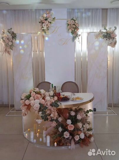 Свадебное оформление зала