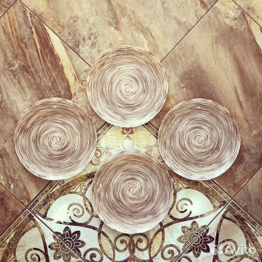 Набор тарелок бамбук