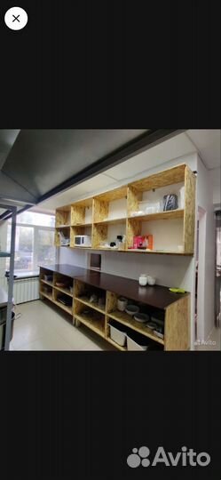 Полка настенная деревянная