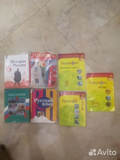 Учебники за 6.класс б/у