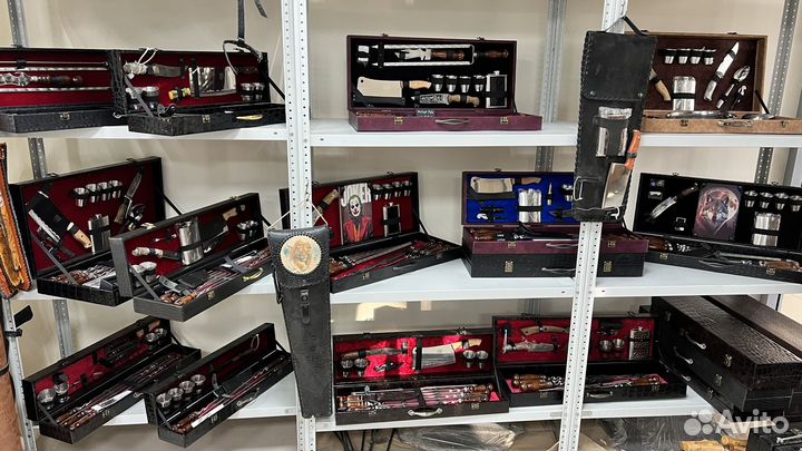 Подарочный набор шампуров в кейсе