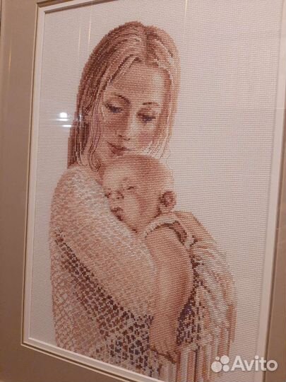 Картина вышитая крестом ручная работа