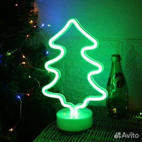 Новогодний подарок, светильник ночник Ёлочка