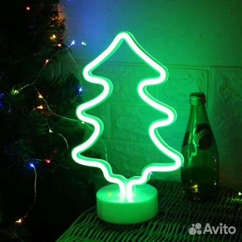 Новогодний подарок, светильник ночник Ёлочка