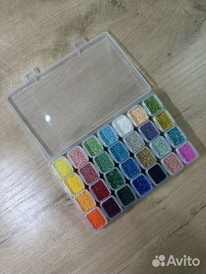 Бисер 28 цветов (можно для Wildberries)