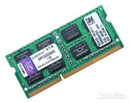 Оперативная память для ноутбука SO-dimm DDR3, 4 Гб