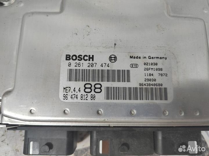 Эбу двигателя Peugeot 206