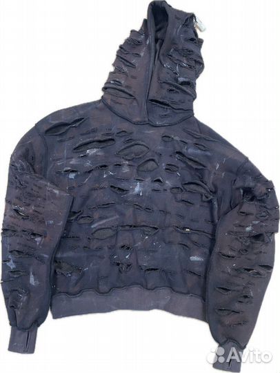 Distressed худи maison margiela