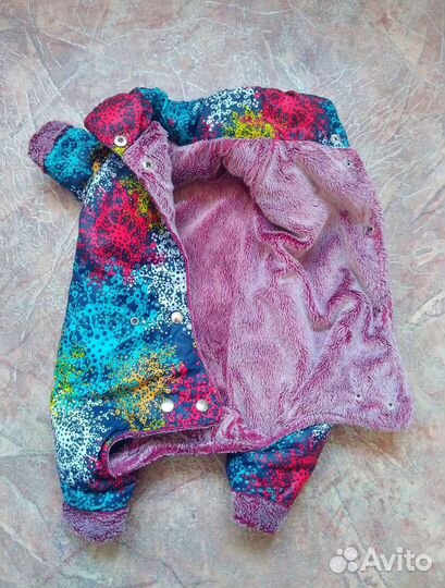 Зимний комбинезон для собаки девочки