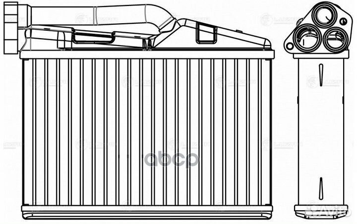 Радиатор отоп. для а/м BMW 5 (E39) (95) /X5 (E5