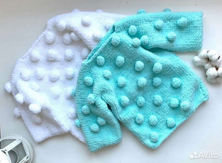 Кофта из плюшевой пряжи