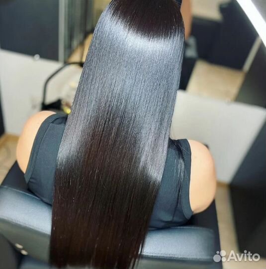 Кератиновое выпрямление волос