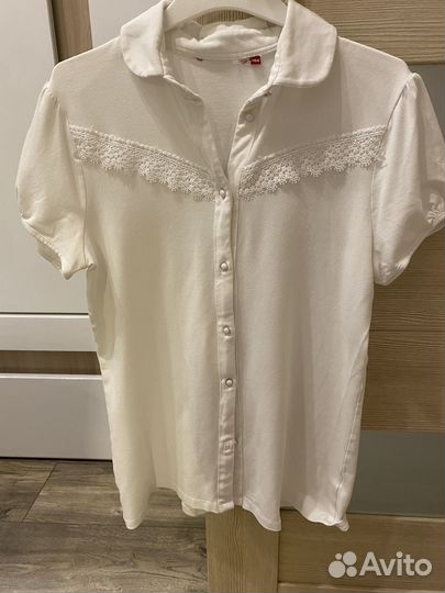 Блузка для девочки школьная