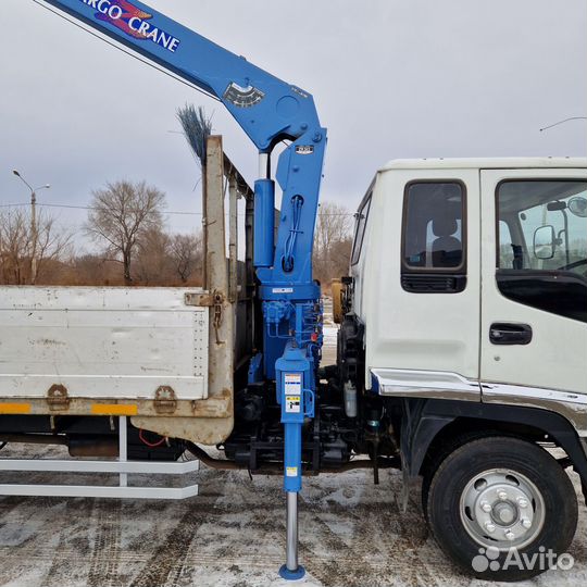 Бортовой грузовик Isuzu Forward (F-Series) с КМУ Tadano, 2004