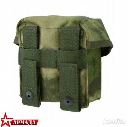 Подсумок для 2 свд с бесшумной застёжкой Molle мох