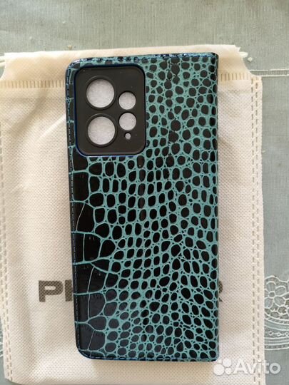 Чехол кожанный на смартфон Xiaomi Redmi Note 12 4G