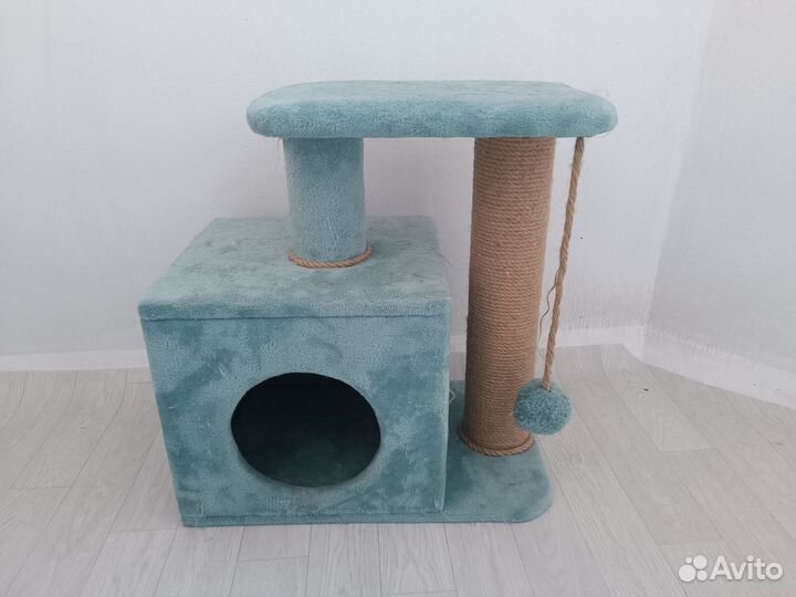 Домик с когтеточкой для кошки