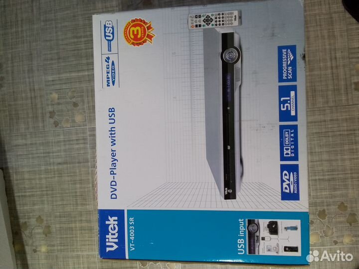 DVD плеер vitek vt 4003 sr