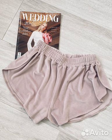 Велюровые шорты