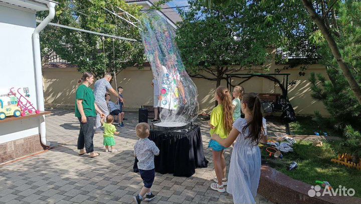 Шоу мыльных пузырей