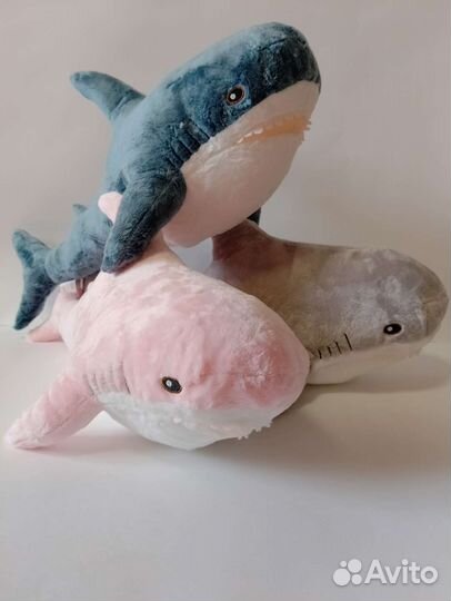 Акула из икеи розовая